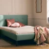 Best Mobilier Monet - lit - 160x200 - sommier inclus - en tissu -* Lit Double