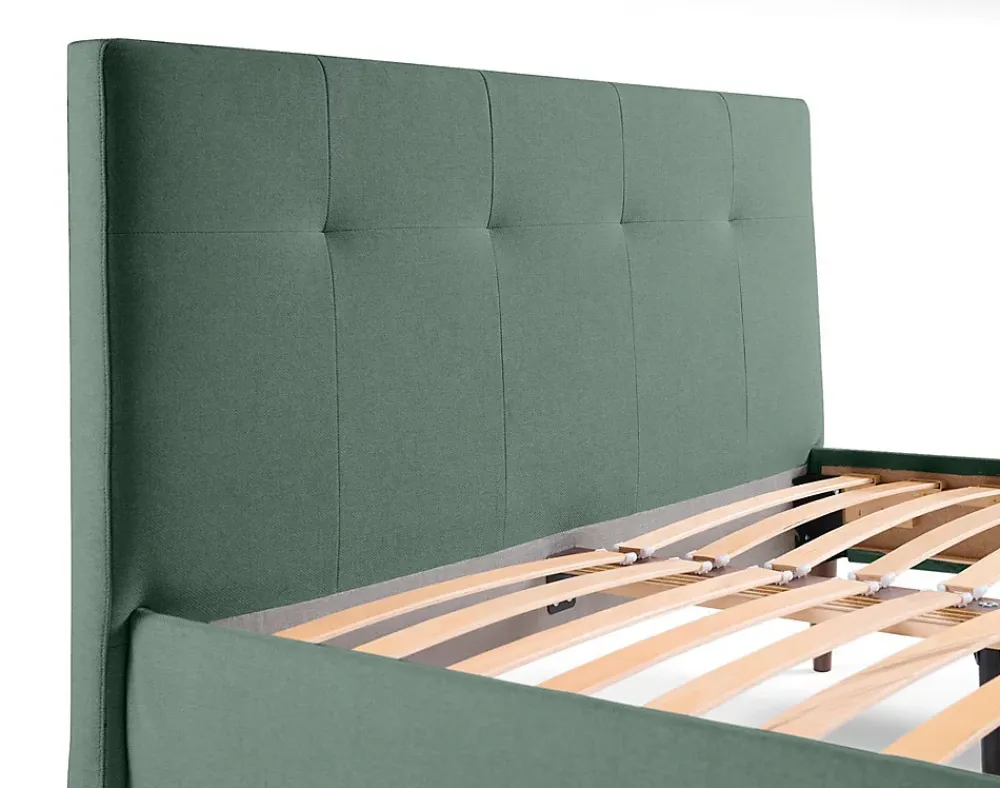 Best Mobilier Monet - lit - 160x200 - sommier inclus - en tissu -* Lit Double