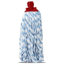 Mop serpillère à franges pour balai, recharge vadrouille, tête de rechange, tête de balai en microfibre super absorbante - H 30 cm>Juanio Sale