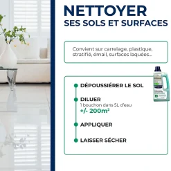 Starwax Nettoyant assainissant multi-usages senteur pin des landes 1L* Nettoyant Et Entretien Pour Sol
