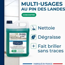 Nettoyant assainissant multi-usages senteur pin des landes 5L>Starwax Discount