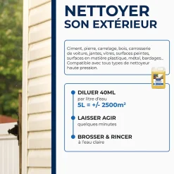 Nettoyant décrassant toitures, murs et sols gros nettoyage 5L><noscript><img width=
