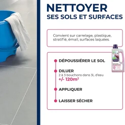 Starwax Nettoyant désodorisant multi-usages senteur fleur des bois 1L* Nettoyant Et Entretien Pour Sol