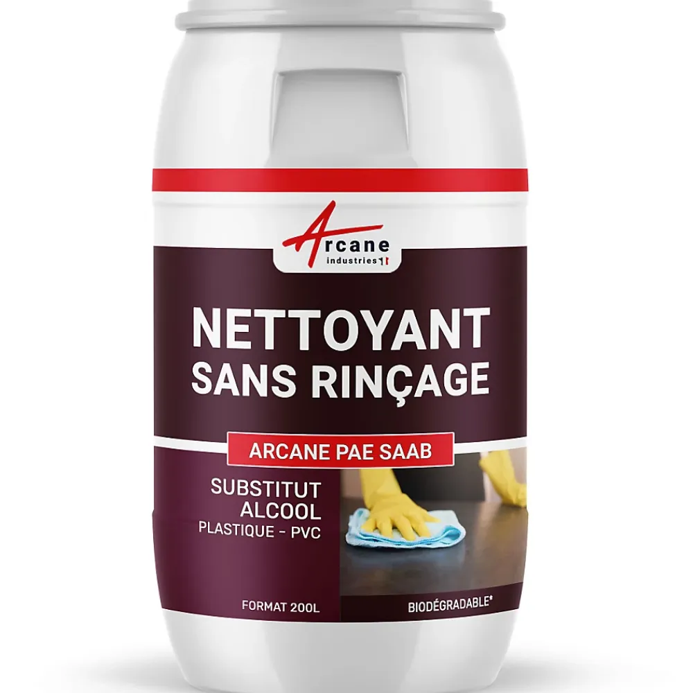 Arcane Industries Nettoyant plastique sans alcool : PVC, PC, téléphone etc... - 5 L -* Produits De Gros Lessivage