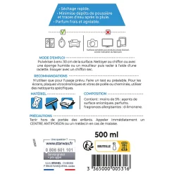 Nettoyant pulvérisateur spécial vitres et miroirs à l'alcool 0,5L><noscript><img width=