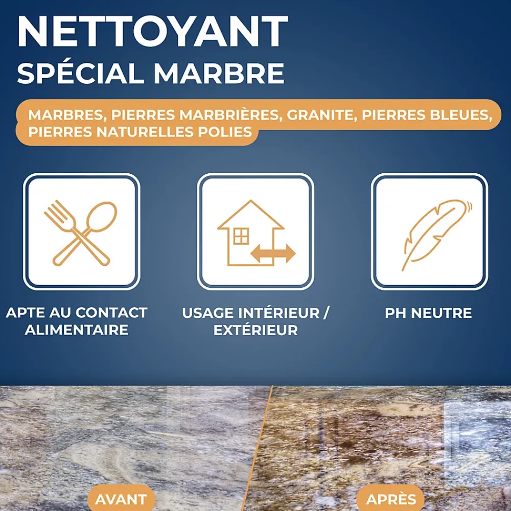 Starwax Nettoyant raviveur marbre et pierres naturelles Stawax 250ml* Nettoyant Et Entretien Pour Sol