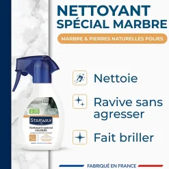 Starwax Nettoyant raviveur marbre et pierres naturelles Stawax 250ml* Nettoyant Et Entretien Pour Sol