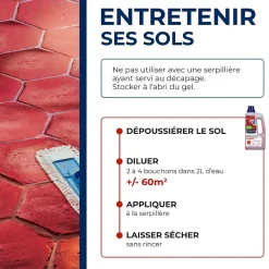 Starwax Nettoyant raviveur tomettes et terres cuites 1L* Nettoyant Et Entretien Pour Sol