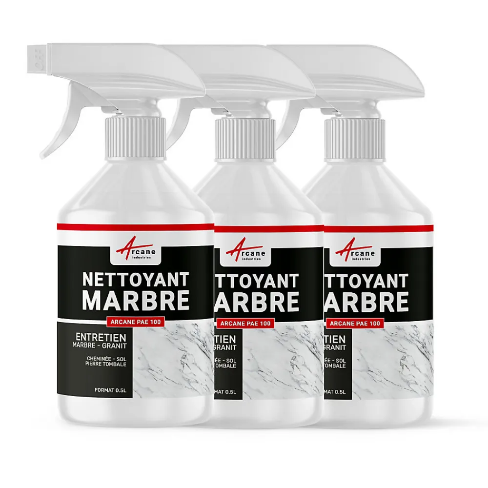 NETTOYANT RÉNOVATEUR MARBRE - 1.5 L (3 x 0.5 L) ->Arcane Industries Hot