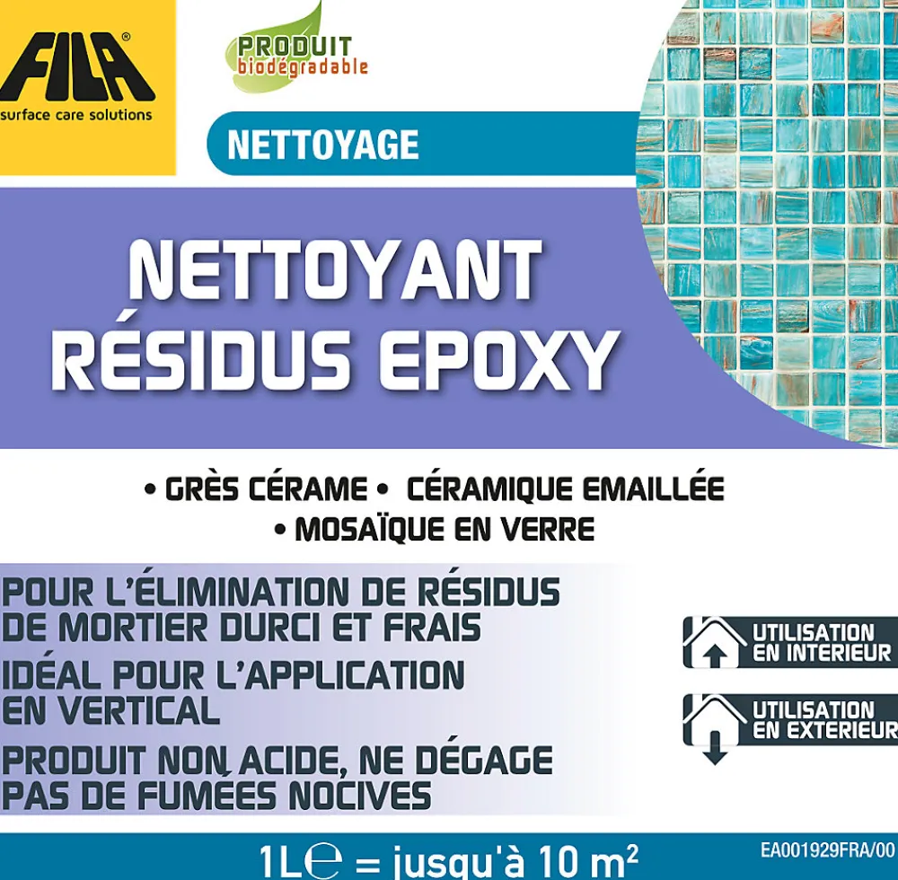 Nettoyant résidus époxy 1L intérieur et extérieur>Fila Discount