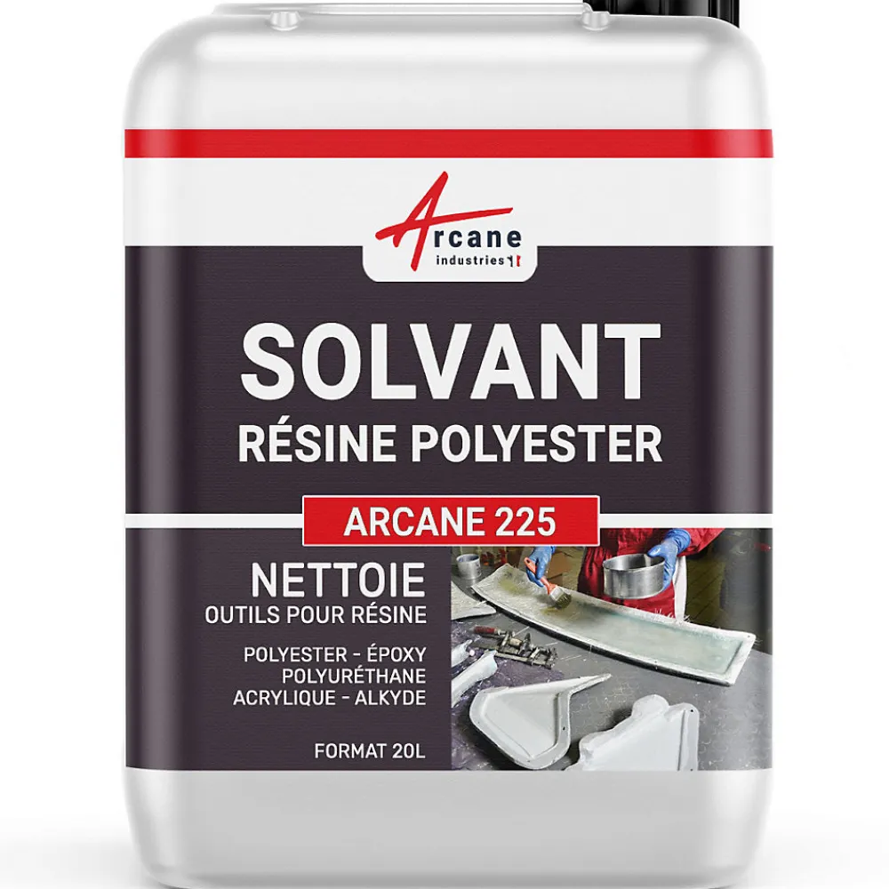 Nettoyant Solvant Résine Polyester - Substitut acétone - 20 L ->Arcane Industries Online