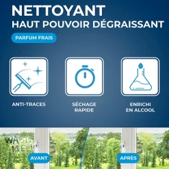 Starwax Nettoyant spécial vitres anti-traces à l'alcool 5L* Nettoyant Pour Vitres
