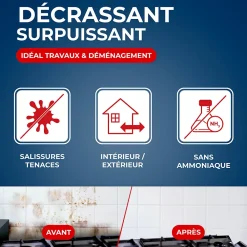 Starwax Nettoyant surpuissant multi surfaces 500 ml* Nettoyant Pour Cuisine|Produit Multi-Usages