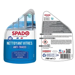 Spado Nettoyant vitres gel anti-traces 750 ml* Nettoyant Pour Vitres