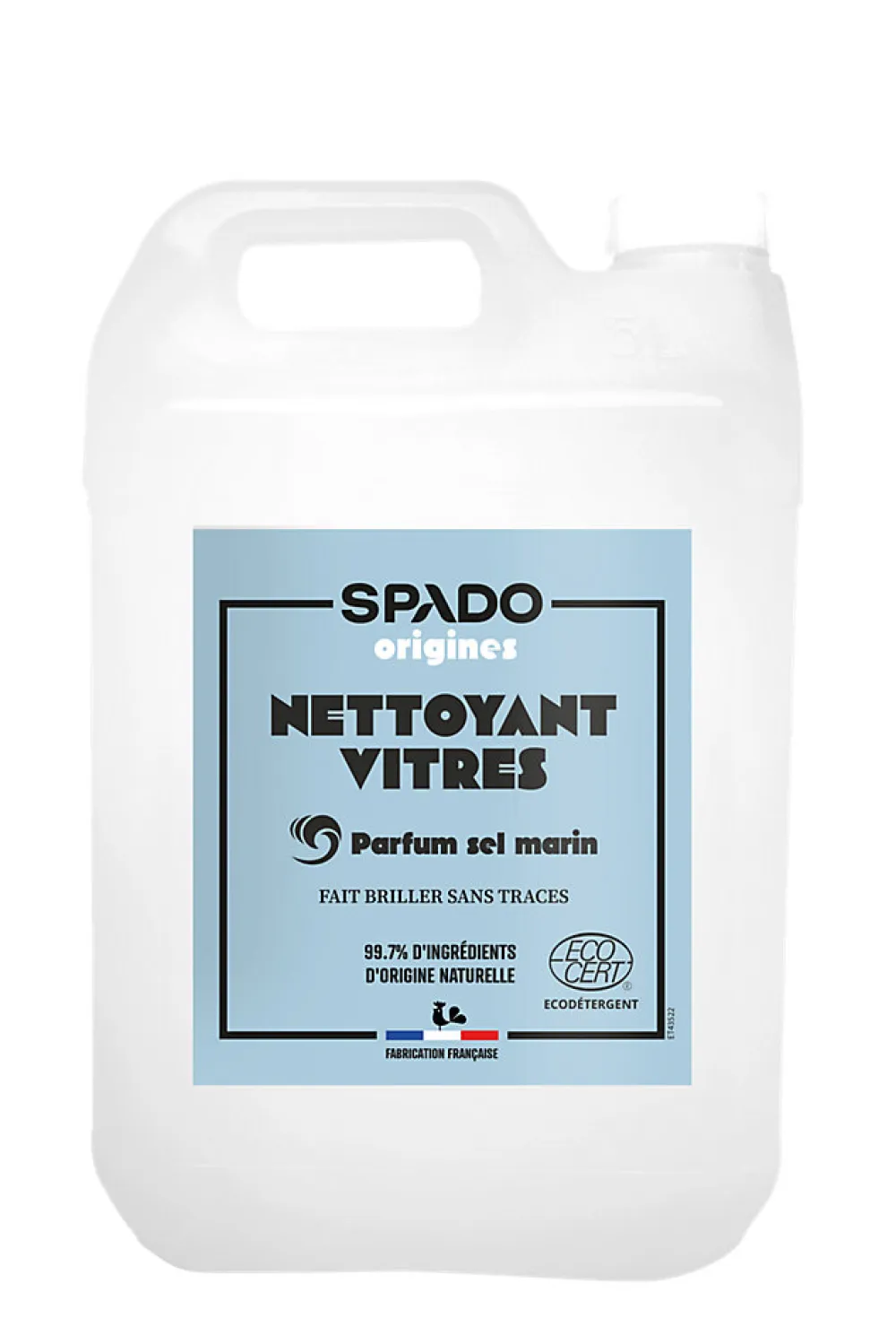 Nettoyant vitres vinaigre 100% naturel Origines gel 5L>Spado Sale