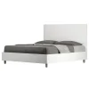 Ityhome Nouveau Lit Egos avec sommier 160x190 frêne blanc* Lit Coffre