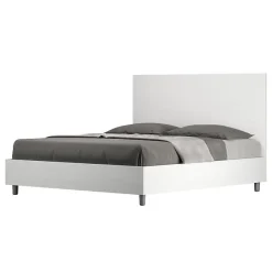 Ityhome Nouveau Lit Egos avec sommier 160x190 frêne blanc* Lit Coffre