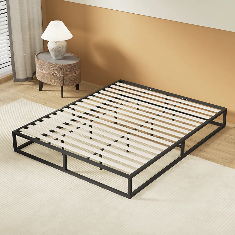 Sleep Lit 120 x 190 cm - Cadre en acier - Lattes en bois>November New