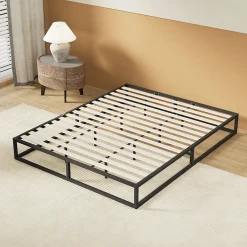 Sleep Lit 90 x 190 cm - Cadre en acier - Lattes en bois>November Outlet