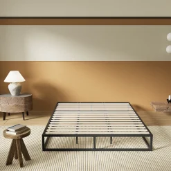 Sleep Lit 140 x 200 cm - Cadre en acier - Lattes en bois><noscript><img width=