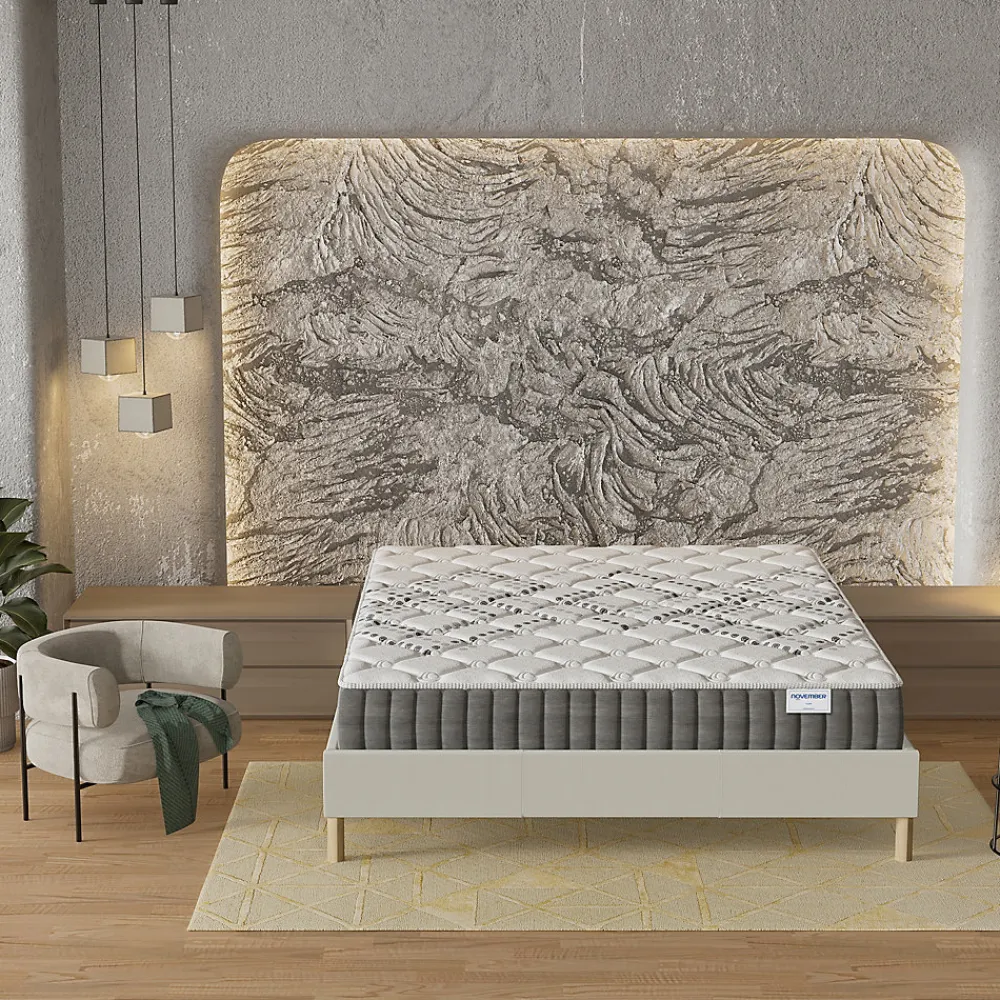 November Sleep Matelas Ressorts Ensachés 120x190 cm ELIHA Epaisseur 20 cm* Matelas
