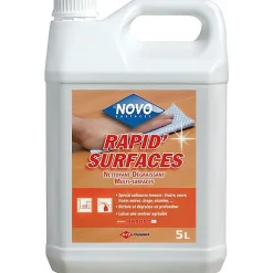 NOVO RAPID'SURFACES bidon de 5L - Nettoyant Dégraissant Parfumé Multi-Surfaces>Le Plus De L'Entretien Online
