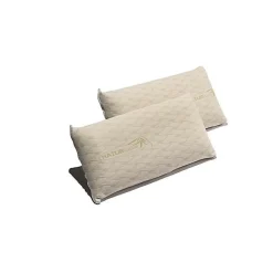 Eccox Oreiller - - Natur Care - 90 x 40 cm - Mousse à mémoire - Housse amovible - Beige* Oreiller Mémoire De Forme