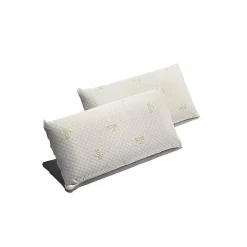 Oreiller - - Pack de 2 - Mousse mémoire Soja - 70 x 40 cm - Fermeté moyenne - Ergonomique>Eccox New