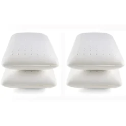 Oreiller - - Pack de 4 - Mousse à mémoire - 70x40 cm - Fermeté moyenne - Anti-acariens>Eccox