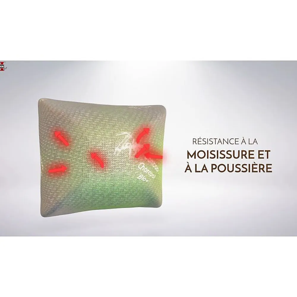 Oreiller au Charbon de Bambou HG6050-BC>Herzberg Clearance