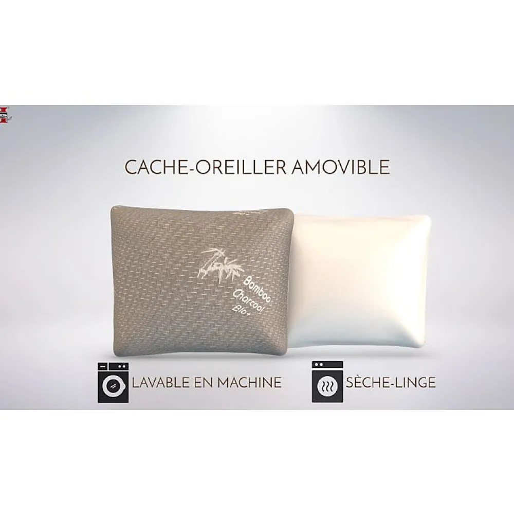 Oreiller au Charbon de Bambou HG6050-BC>Herzberg Clearance