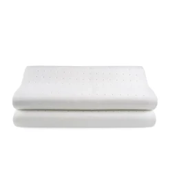 Oreiller Cervical - - Pack de 2 - Mousse à Mémoire - 40x70 cm - Ergonomique - Blanc>Eccox New