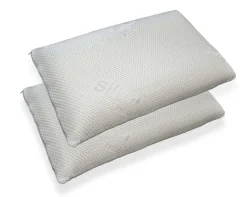 Oreiller Daccardo, coussin "barre de savon" déhoussable en mousse à mémoire de forme 71x41h11 cm, lot de 4>Talamo Italia Sale