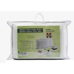 Herzberg Oreiller en bambou à mémoire de forme HG3D6040-WHT* Oreiller Mémoire De Forme
