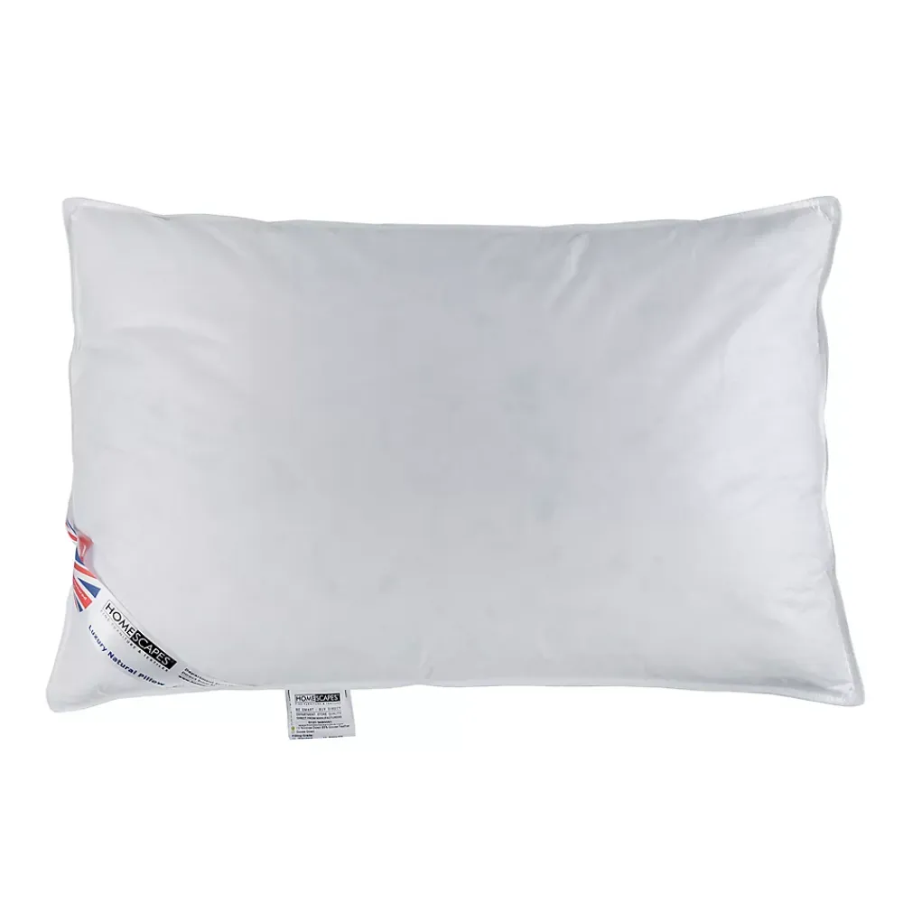 Homescapes Oreiller en duvet et en plumes de d'oie parfumé à la camomille, 50 x 75 cm -* Oreiller Moelleux