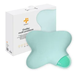 Oreiller en forme de papillon avec gel rafraîchissant - 53x43x12 - MULTIPOSITIONS>Inphysio New