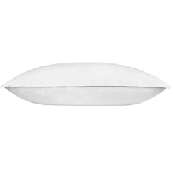Oreiller en microfibre et plumes de canard à double niveau de garnissage, 50 x 75 cm -><noscript><img width=