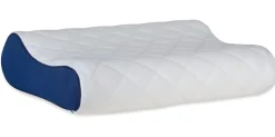 Oreiller ergonomique à mémoire de forme 50 x 36 x 10 cm blanc>Abeil Online