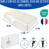 Inphysio Oreiller ergonomique anti-rides avec taie d'oreiller en soie - extra grande - 65x42x10 - ERGO* Oreiller Mémoire De Forme