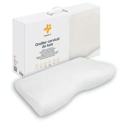 Oreiller ergonomique cervical de luxe deux taies d'oreiller (bambou,coton)>Inphysio Online