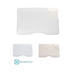 Inphysio Oreiller ergonomique de luxe avec taie d'oreiller rafraîchissante 3 taies d'oreiller* Oreiller Mémoire De Forme