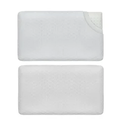 Inphysio Oreiller extra plat pour personnes qui dorment sur le ventre s et taie en bambou extra 50x30x5,5* Oreiller Mémoire De Forme