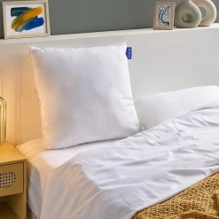 Oreiller Ferme 60x60cm COTON BIO Certifié GOTs>Bleu Calin Online