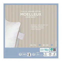 Lestra Oreiller Fjord Grand Hotel moelleux coton satin 50x70* Oreiller Moelleux