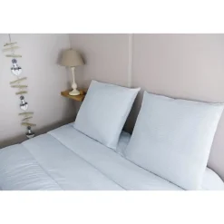 Dodo Oreiller médium 60x60 cm - Protection anti punaise, anti acarien - 550 gr - Blanc - Fabriqué en France* Oreiller Moelleux