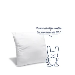 Bleu Calin Oreiller Moelleux 60x60cm ANTI-PUNAISES DE LIT* Oreiller Moelleux