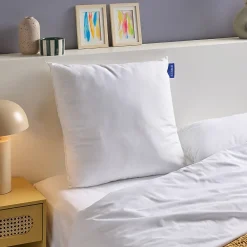Oreiller Moelleux 60x60cm COTON BIO Certifié GOTs>Bleu Calin Sale