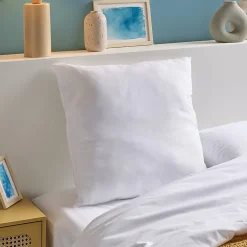 Oreiller Moelleux 60x60cm LAVABLE À 95 C>Bleu Calin Outlet