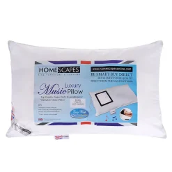 Homescapes Oreiller musical synthétique microfibre confort souplemoyen blanc 50 x 75 cm -* Oreiller Ferme