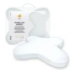 Oreiller papillon plat mémoire de forme, profil bas 10 cm, multiposition, taie coton, 56x46 cm>Inphysio Outlet